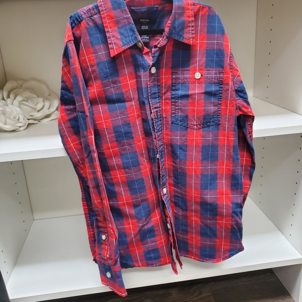Gap Kids Boys Button Down Shirt Size M